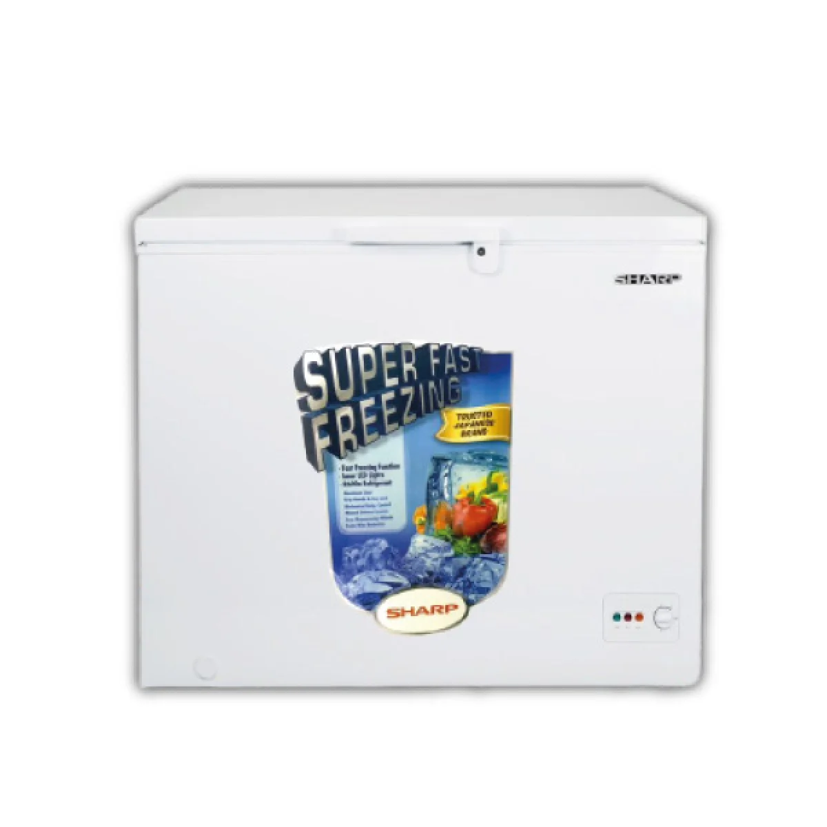 CONGELATEUR SHARP HORIZONTAL 250LITRES SCF-K250X-WH2