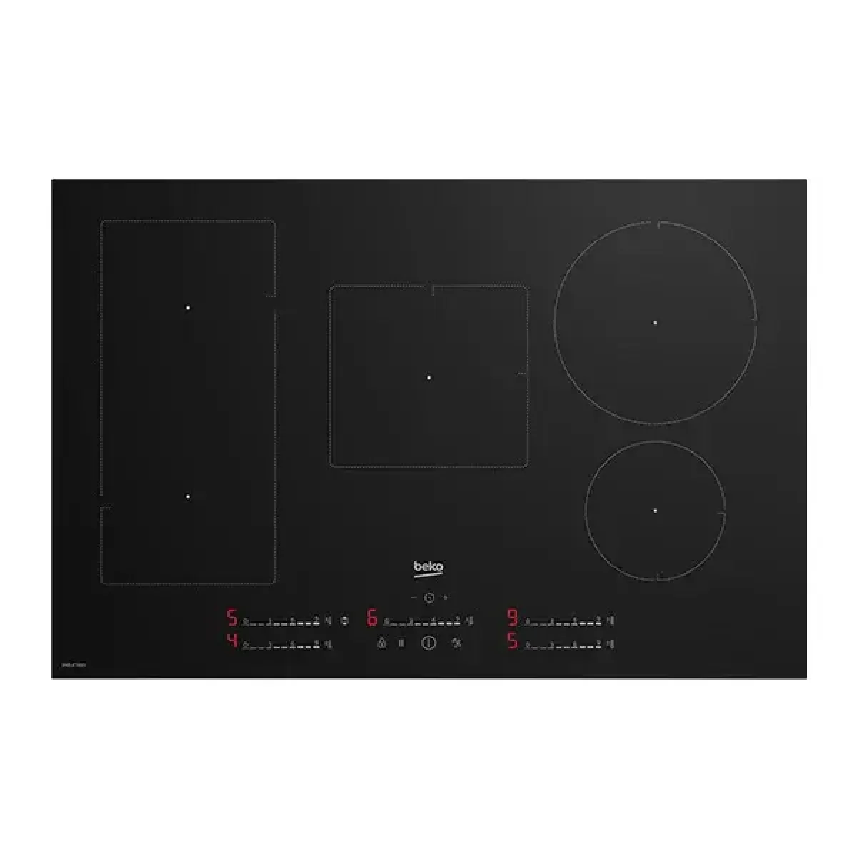 PLAQUE  BEKO INDUCTION ENCASTRABLE 5FEUX 90X60 BEKOHII85720UFT
