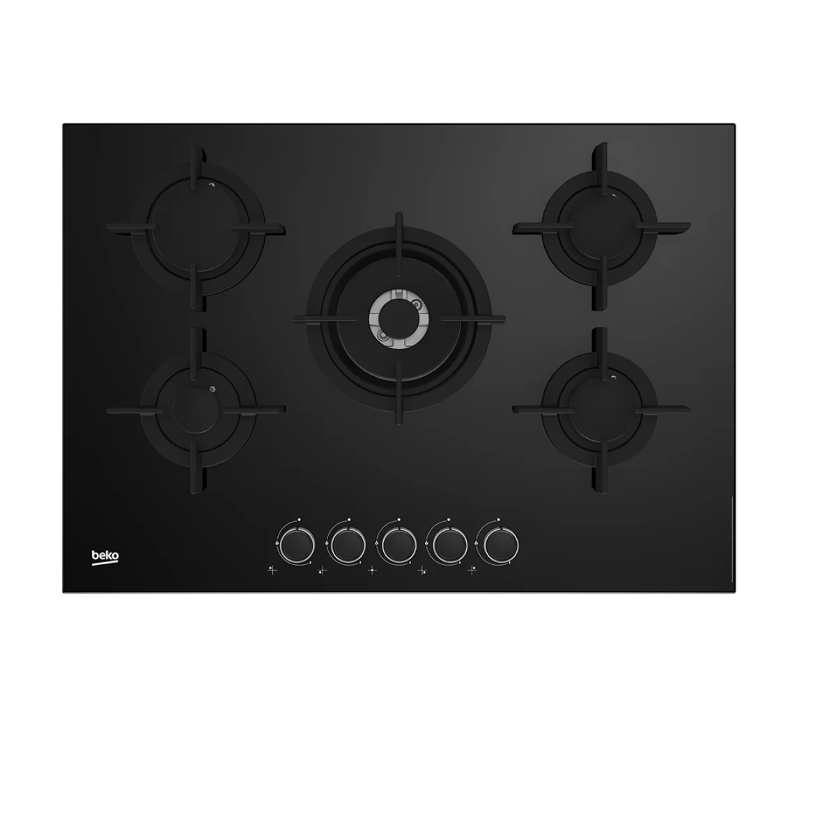 PLAQUE DE CUISSON BEKO ENCASTRABLE 5FEUX 90X60 A GAZ NOIR  HILW75222SL