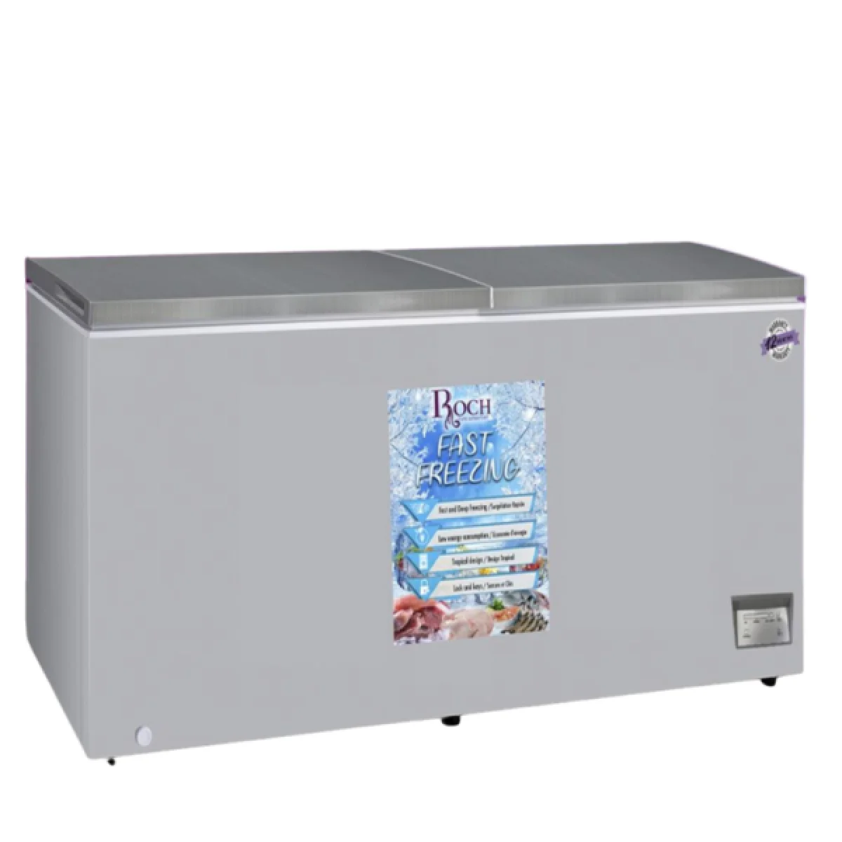 CONGELATEUR ROCH HORIZONTAL 600LITRES SILVER RCF-600-G
