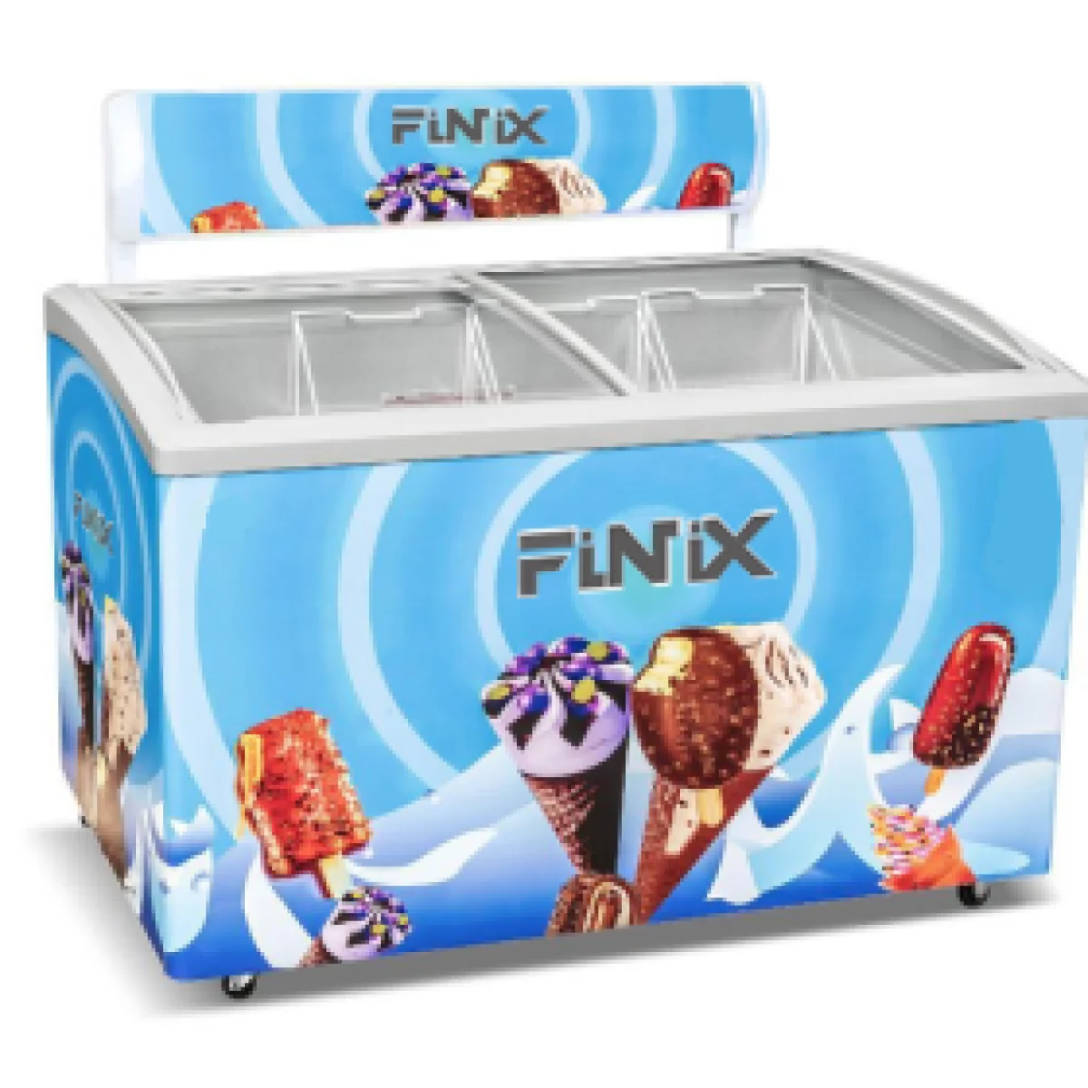 CONGELATEUR FINIX HORIZONTAL 500LITRES VITRINE SDW-396