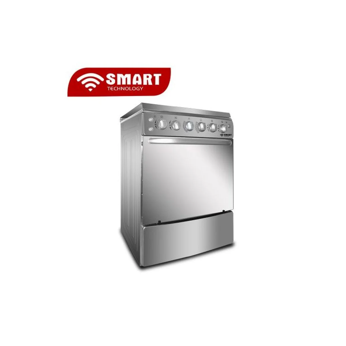CUISINIERE SMART TECHNOLOGY 4FEUX 60X60 A GAZ GRIS STC-6060C