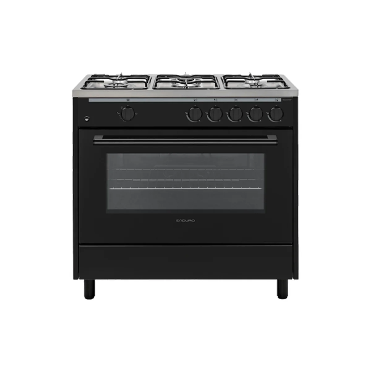 CUISINIERE ENDURO 5FEUX A GAZ 90X60 NOIR  RGC900TIBP