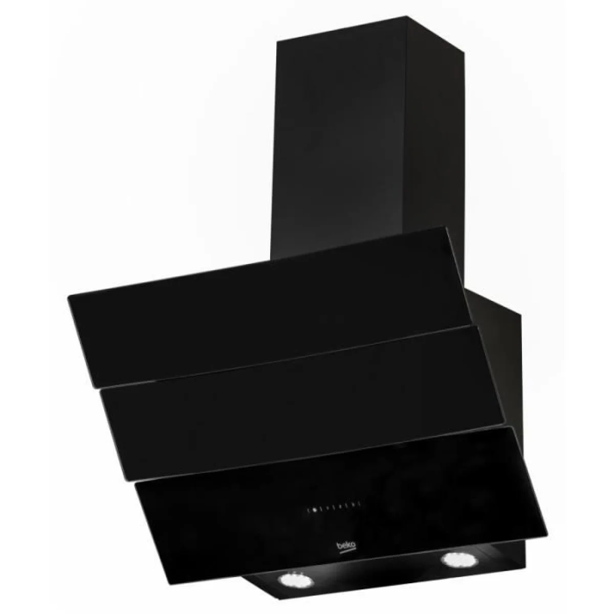 HOTTE DE CUISINE BEKO ASPIRANT DECORANT 60X60 NOIR INCLINE HCA62640BE