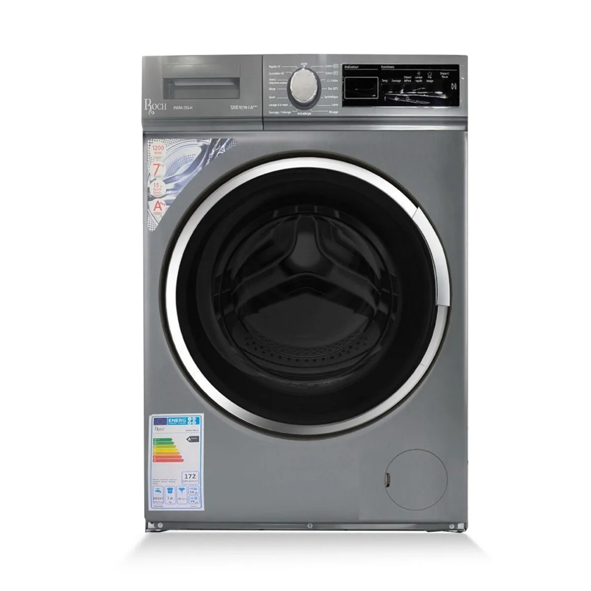 MACHINE A LAVER ROCH 9KG INVERTER A+++ GRIS  RWM90SIH