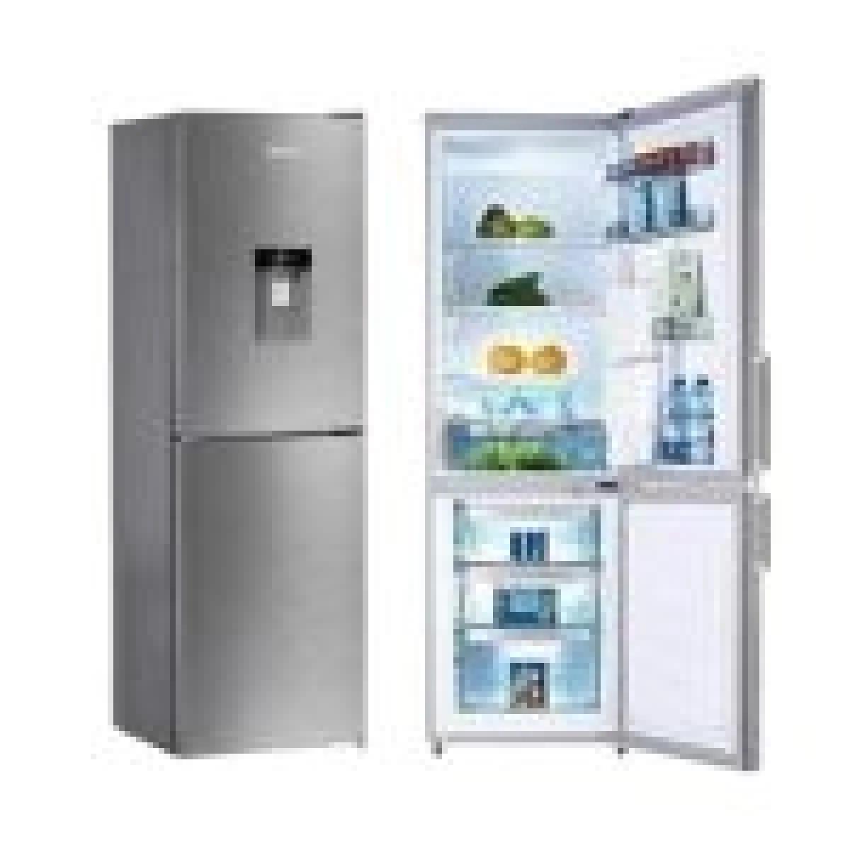 REFRIGERATEUR SOLSTAR COMBINE 4TIROIRS 253LITRES AVEC FONTAINE SILVER FRF338BDINVSS