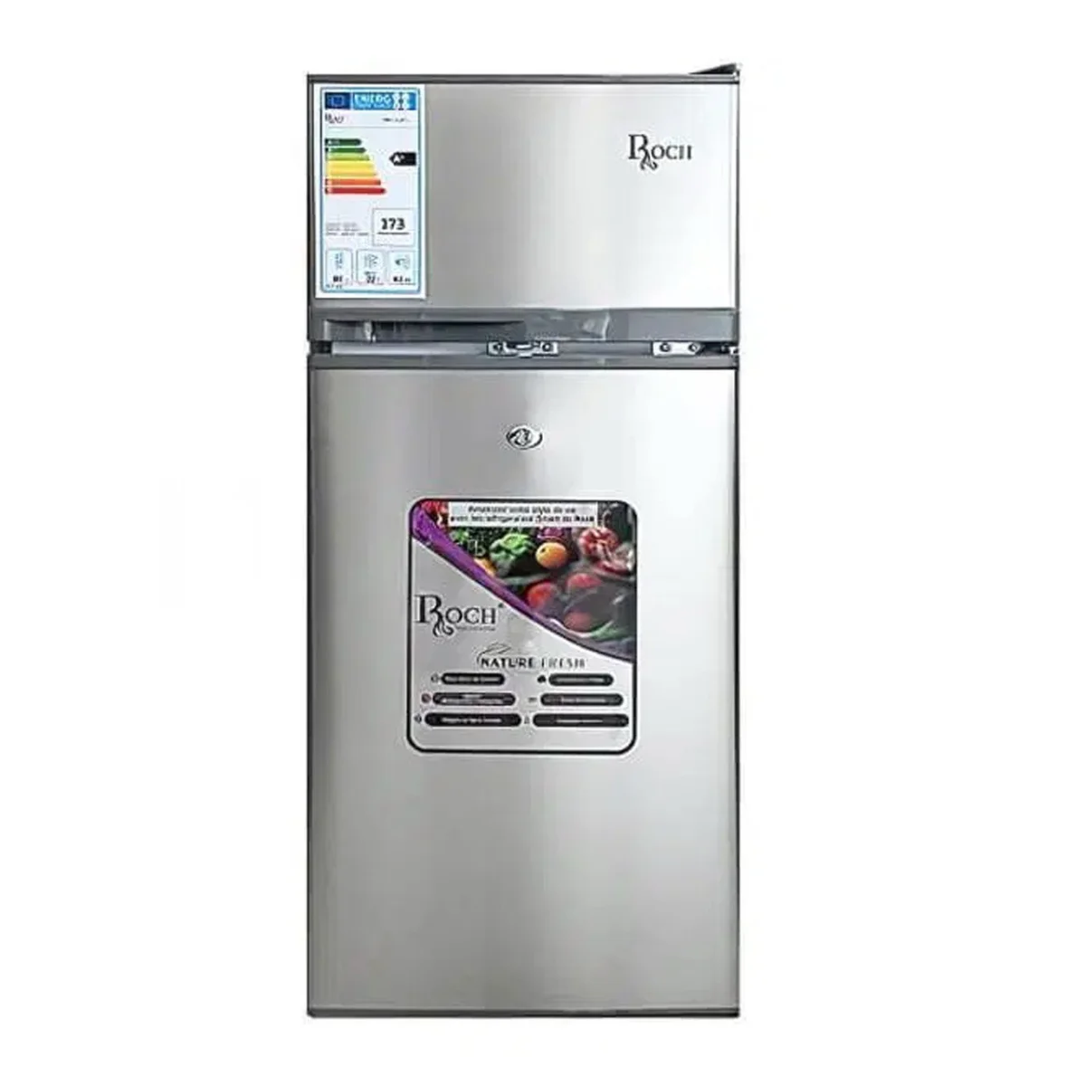 REFRIGERATEUR ROCH BAR 2PORTES SILVER 100LITRES RFR-125DT-W