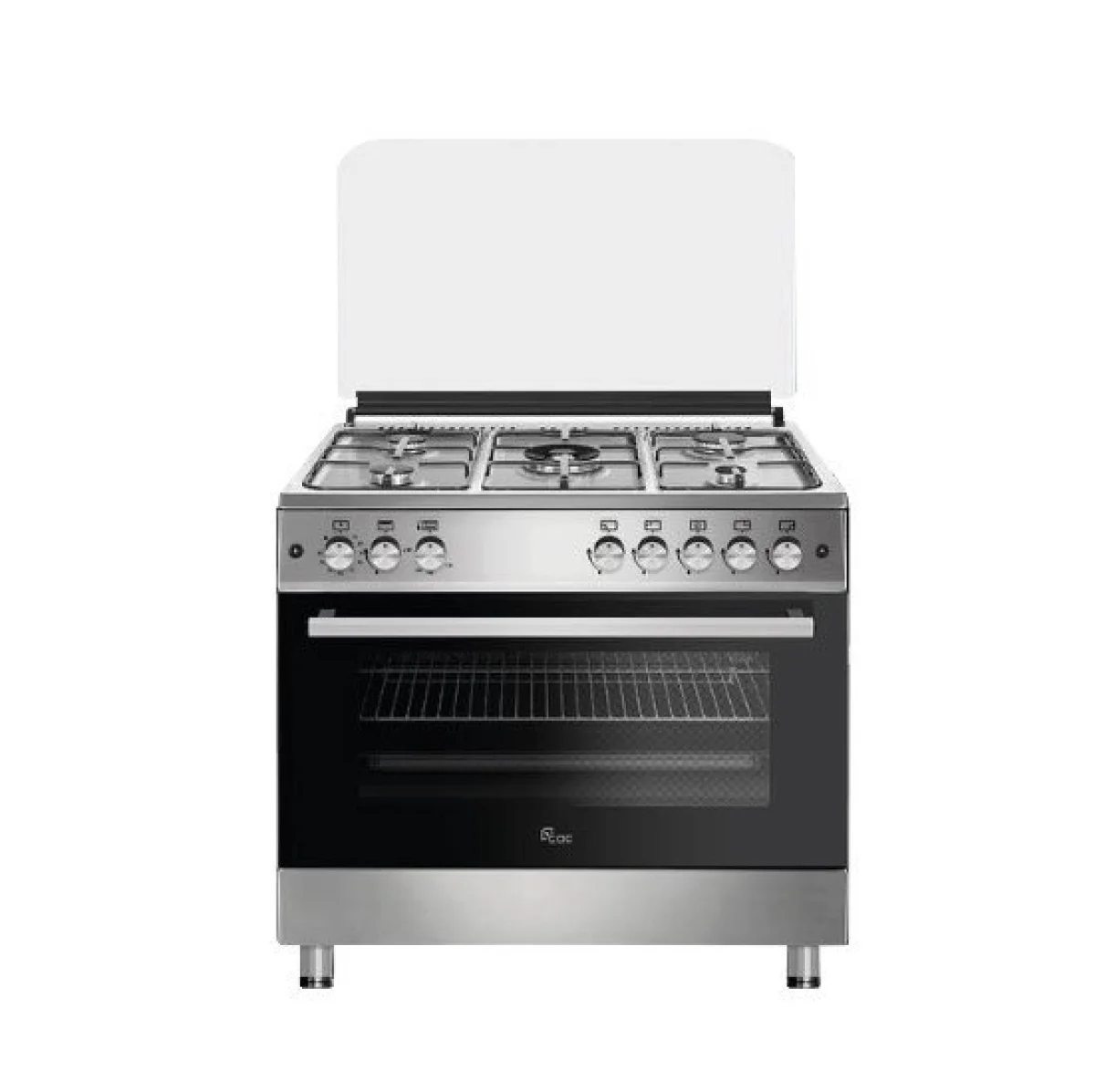 CUISINIERE CAC 5FEUX 90X60 INOX FULL OPTION CAC90G