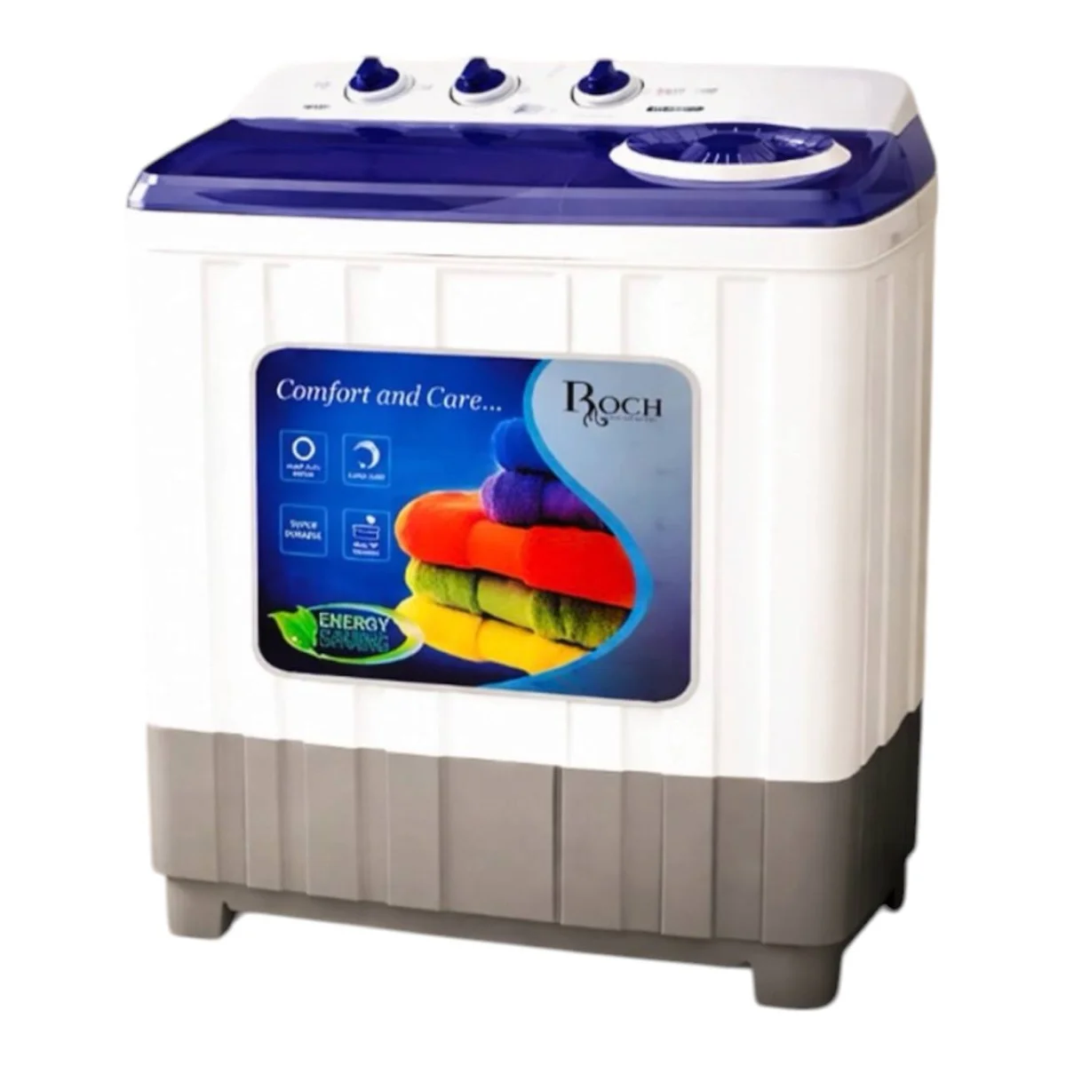 MACHINE A LAVER ROCH 14KG SEMI AUTOMATIQUE RWM140TT-J(W)