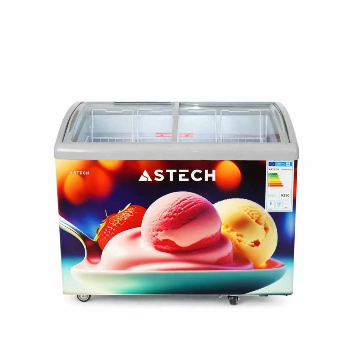 CONGELATEUR ASTECH HORIZONTAL 40OLITRES VITRINE FH400VD/FH400LPAA
