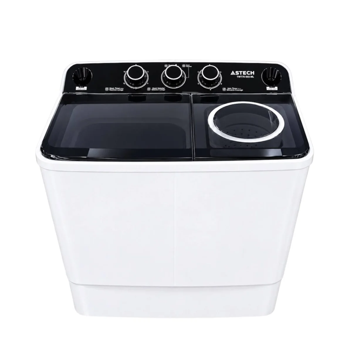 MACHINE A LAVER ASTECH 7KG SEMI AUTOMATIC BLANC TWT70-B100-NL