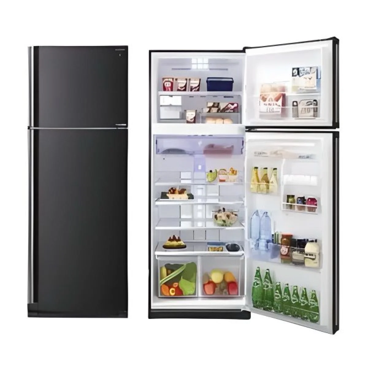  REFRIGERATEUR SHARP 2PORTES 541LITRES INVERTER NOIR SJ-SE70D-BK5