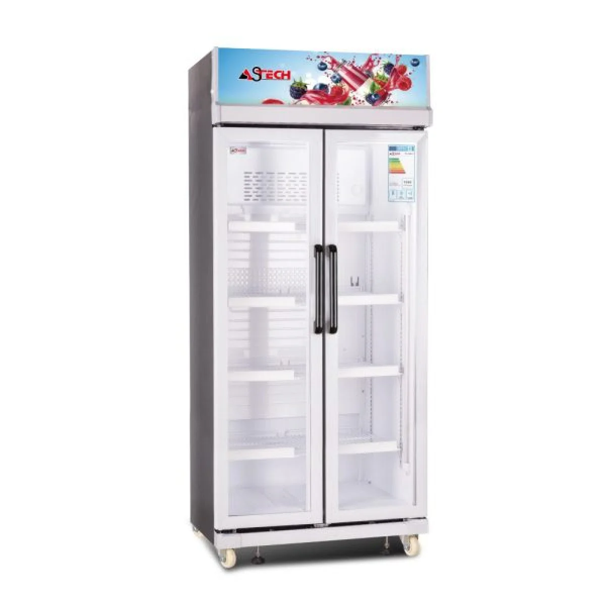 REFRIGERATEUR ASTECH VITRINE 2PORTES 590LITRES FV590V