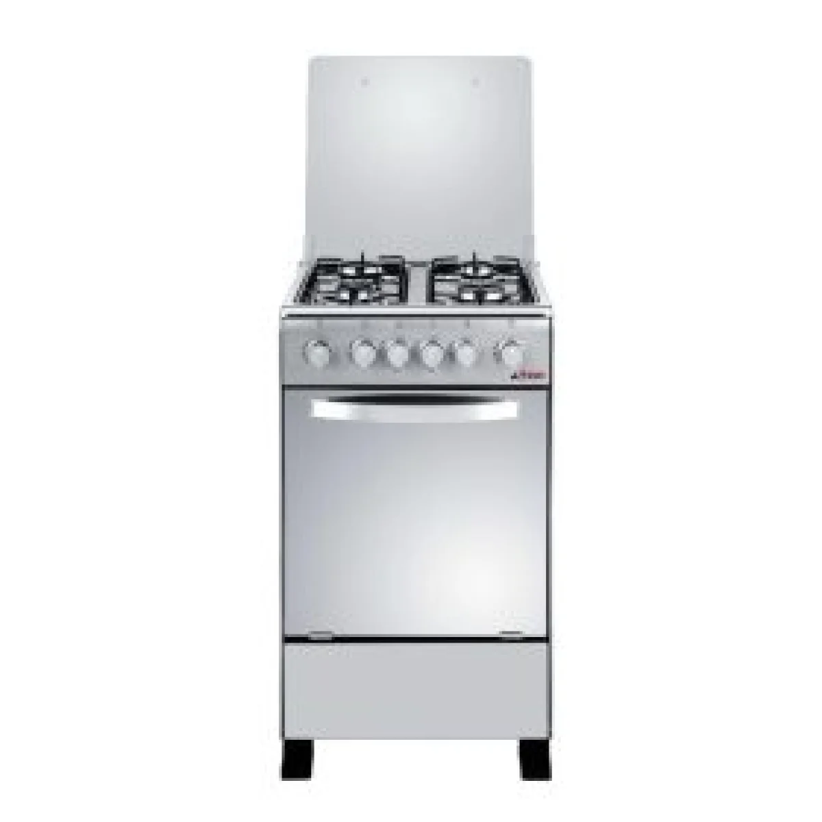 CUISINIERE ASTECH 4FEUX 50X50 A GAZ AVEC FOUR A GAZ INOX 50/50 CSI-50MS