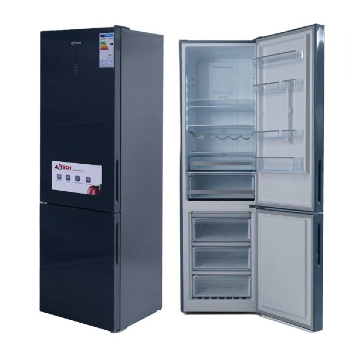 REFRIGERATEUR ASTECH COMBINE 3TIROIRS SILVER 356LITRES FC398VER-OG