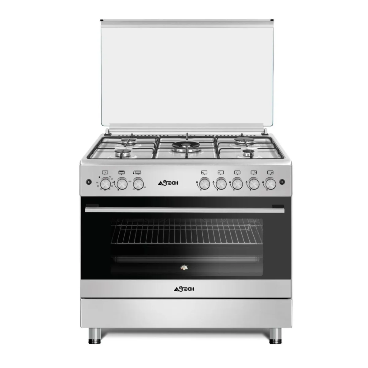 CUISINIERE ASTECH 5FEUX FULL OPTION MINUTERIE CK92CRM