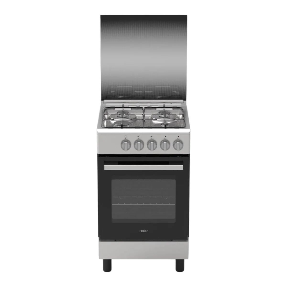 CUISINIERE HAIER 4FEUX 50X55 GRIS HCR1040EGS1