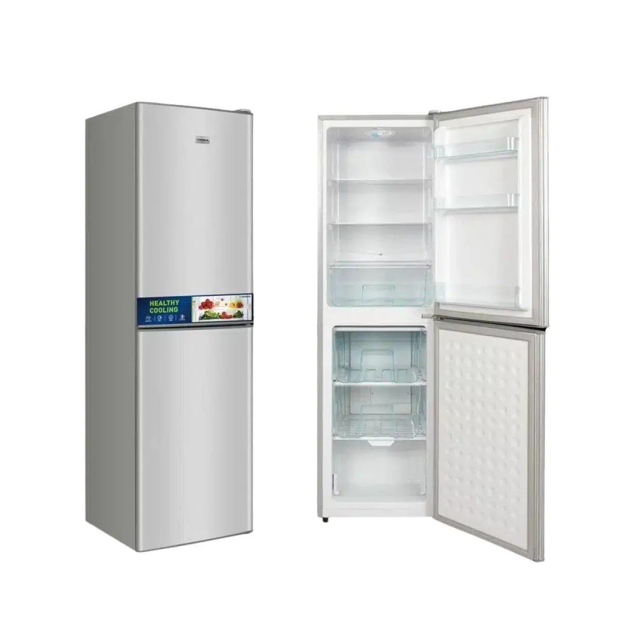 REFRIGERATEUR DESKA COMBINE STIROIRS 255LITRES GRIS BF255DKG