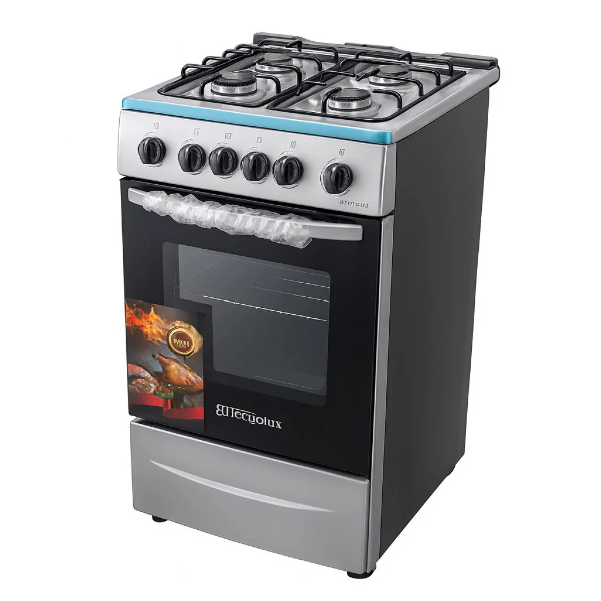 CUISINIERE TECHNOLUX 4FEUX 50X50 INOX TEC50CS