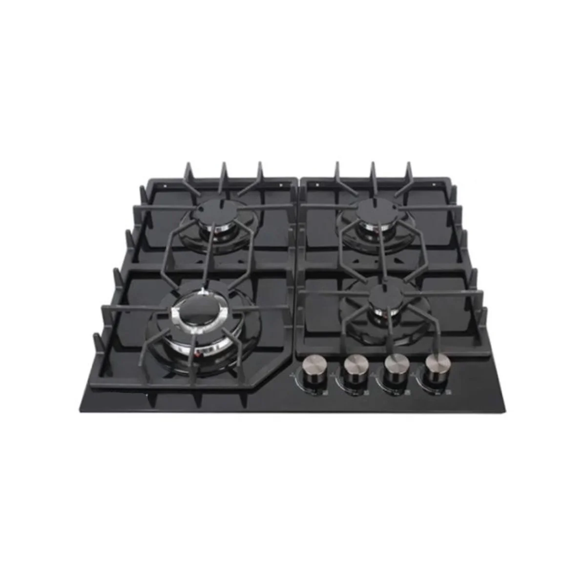 PLAQUE TECHNOLUX 4FEUX 60X60 A GAZ VERRE NOIR TEC4GG