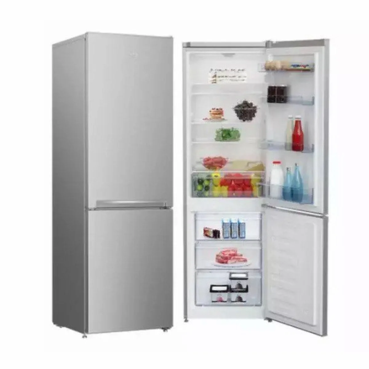 REFRIGERATEUR BEKO COMBINE 3TIROIRS 240LITRES GRIS RCSA240K20S