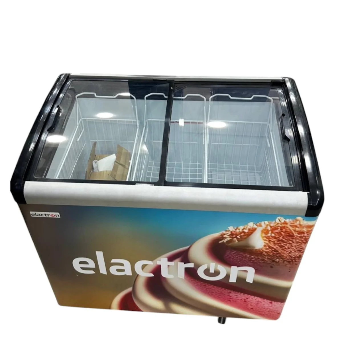 CONGELATEUR ELACTRON HORIZONTAL 400LITRES VITRINE SD246JY