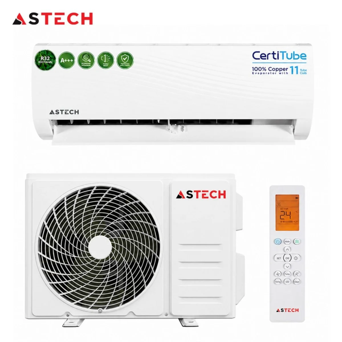 SPLIT ASTECH 18000BTU 2CV INVERTER A+++ R32 WIFI 18VTF111
