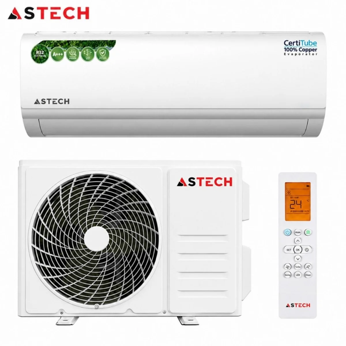 SPLIT ASTECH 24000BTU 3CV GAZ410  A+++ 24RB41