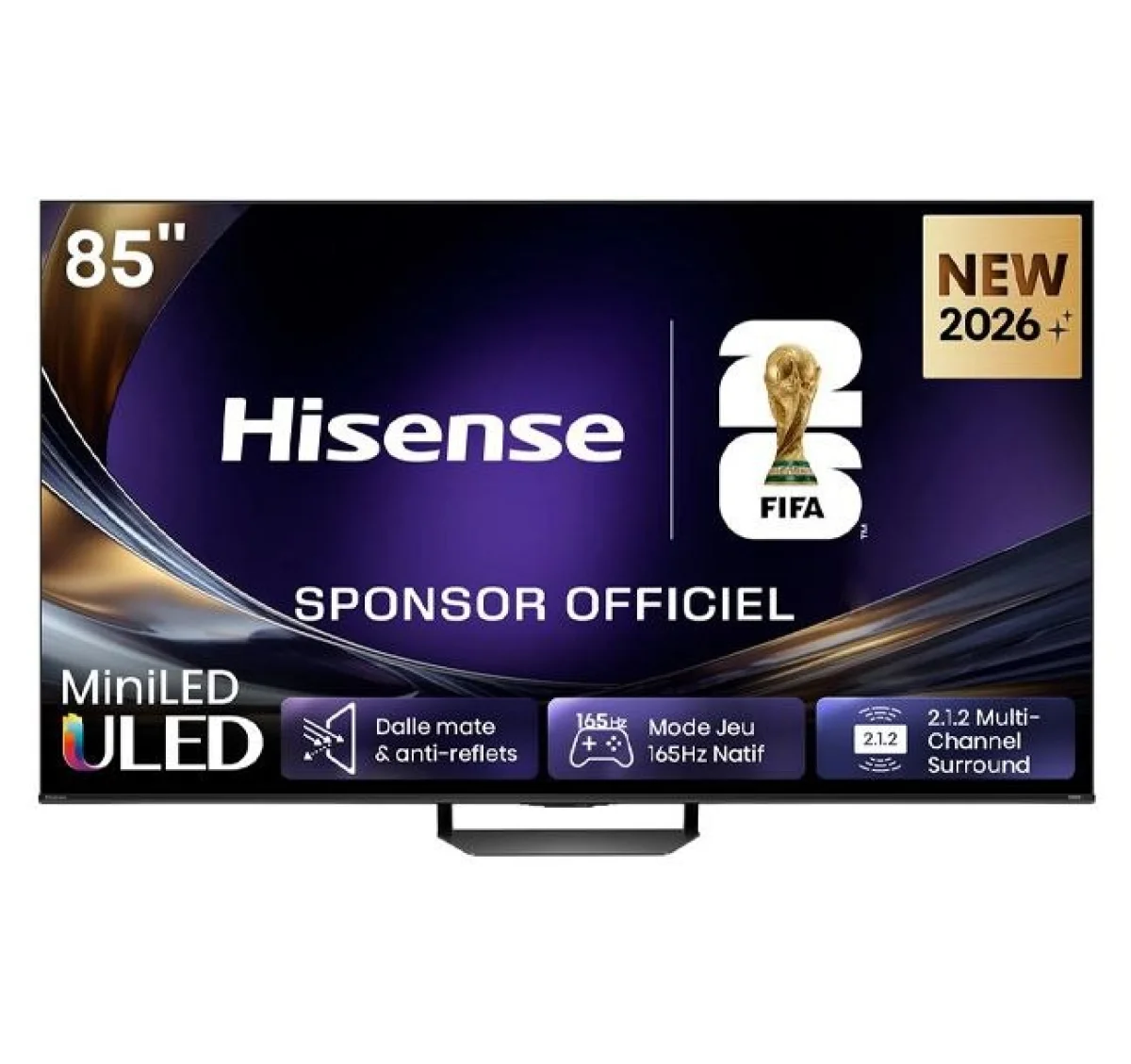 TELEVISEUR HISENSE 85" ULED QUANTUM SMART 4K VIDDA 85U7S