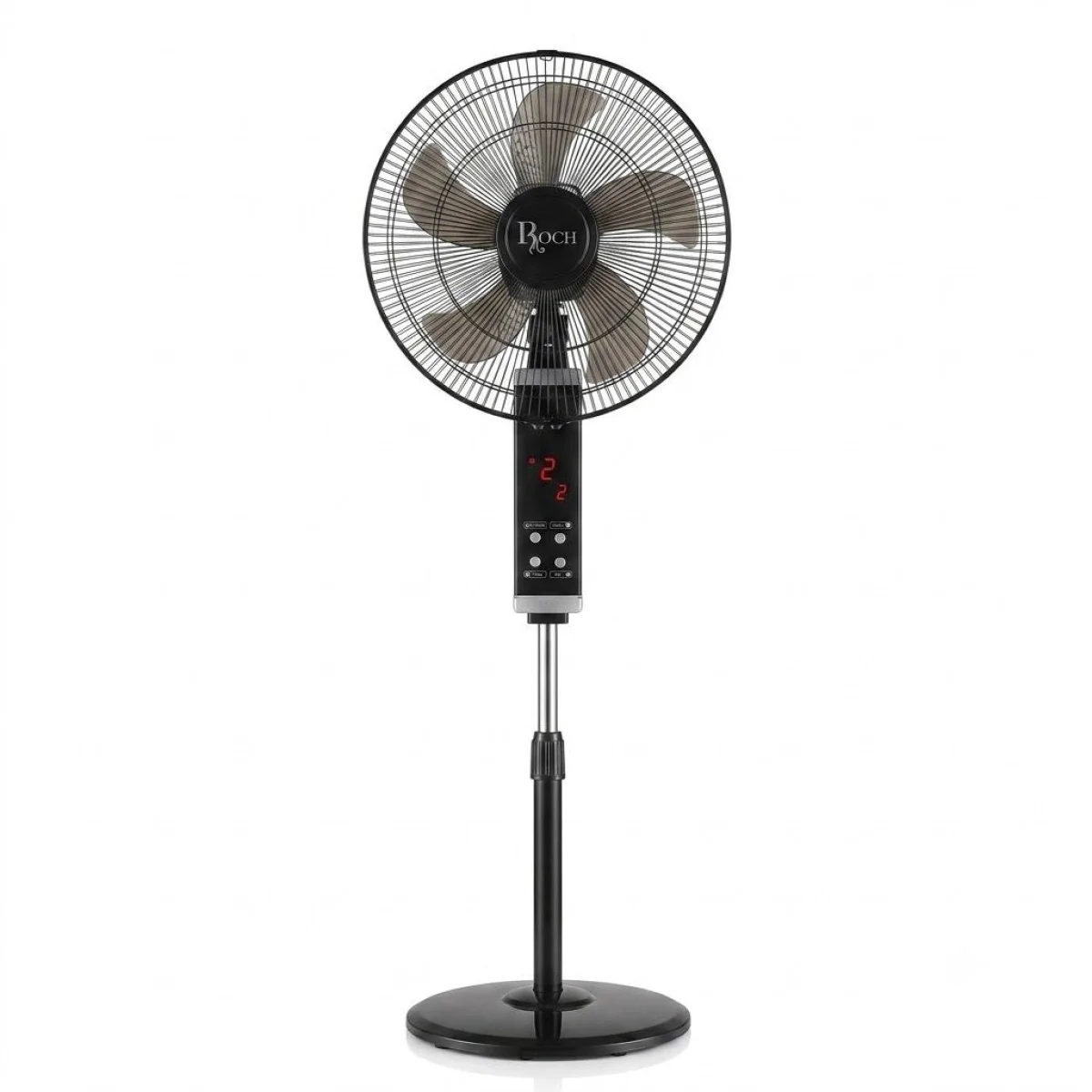 VENTILATEUR ROCH 18" SUR PIED AVEC TELECOMMANDE NOIR RSF1875RF