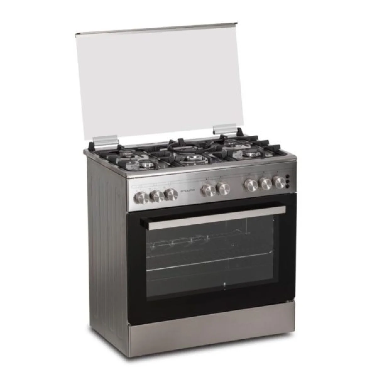 CUISINIERE ENDURO 5FEUX A GAZ 90X60 - GRILL DOUBLE BOUTON NOIR AFS9050GGBSIT