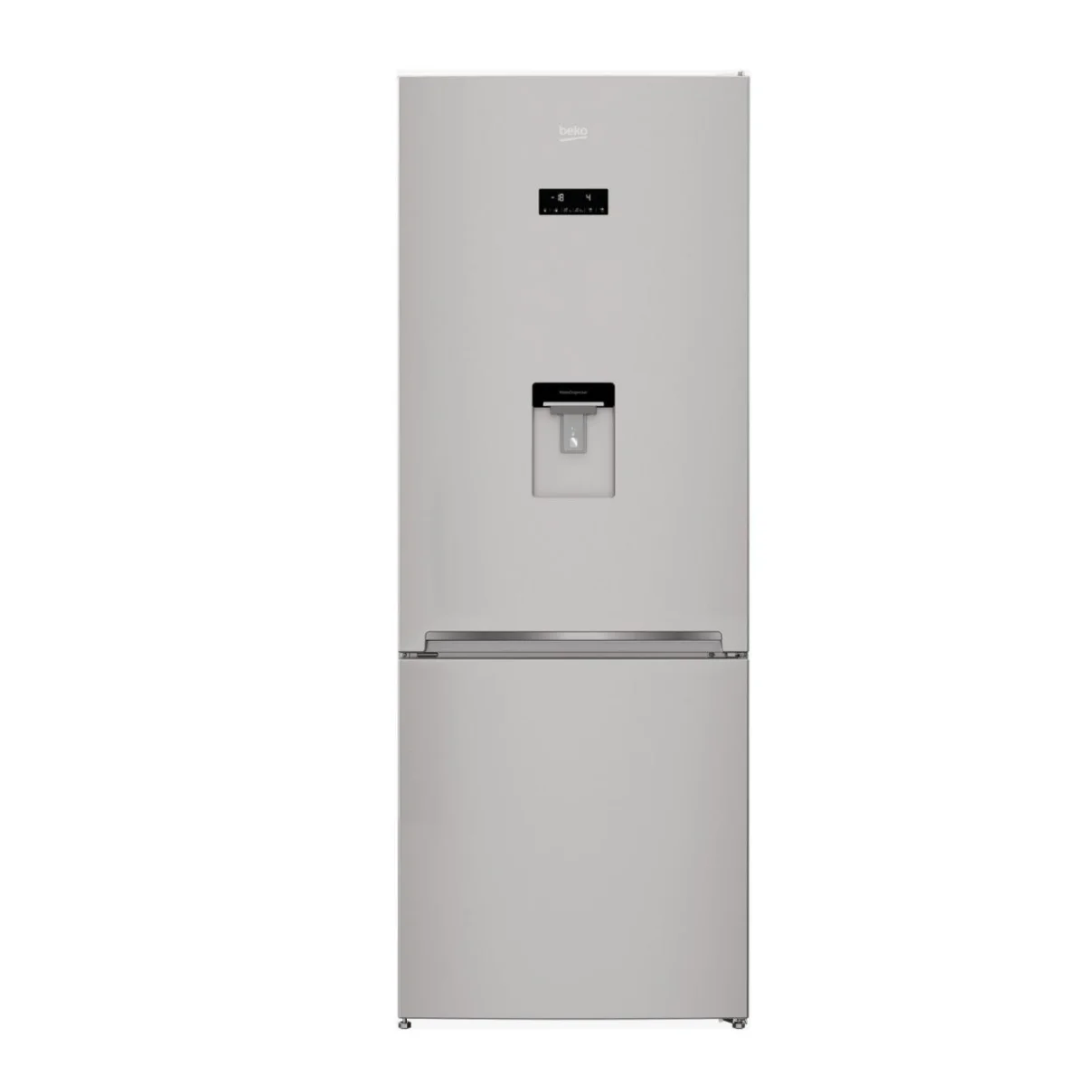 REFRIGERATEUR BEKO COMBINE 3T AVEC DIST D'EAU GRISRCNE566EE40SS