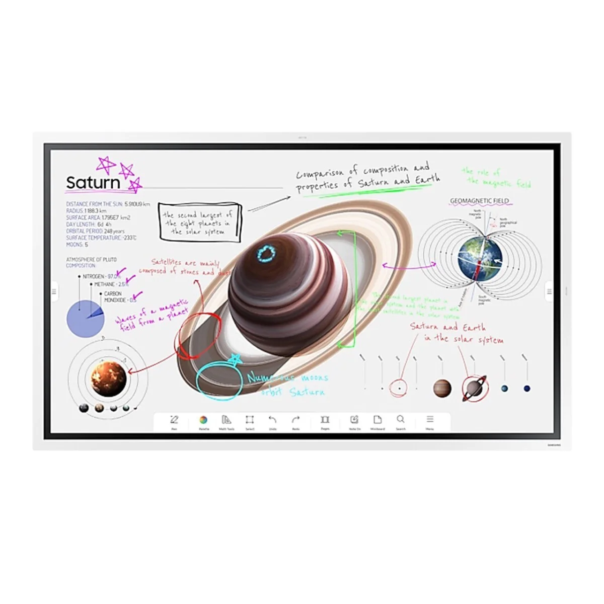 TELEVISEUR SAMSUNG 55" SMART TACTIL INTERACTIF LH55WMBWBGCXEN