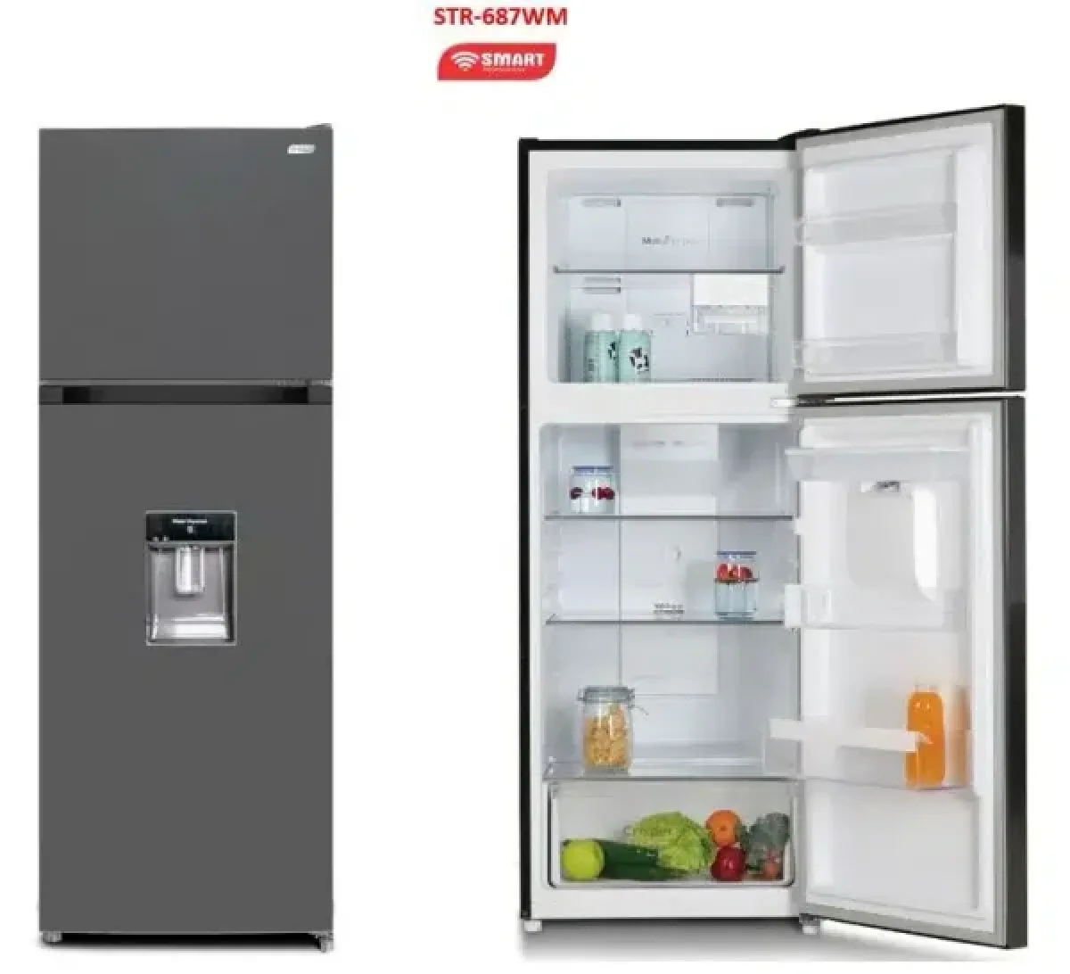 REFRIGERATEUR SMART TECHNOLOGY 2PORTES 362LITRES STR-687WM