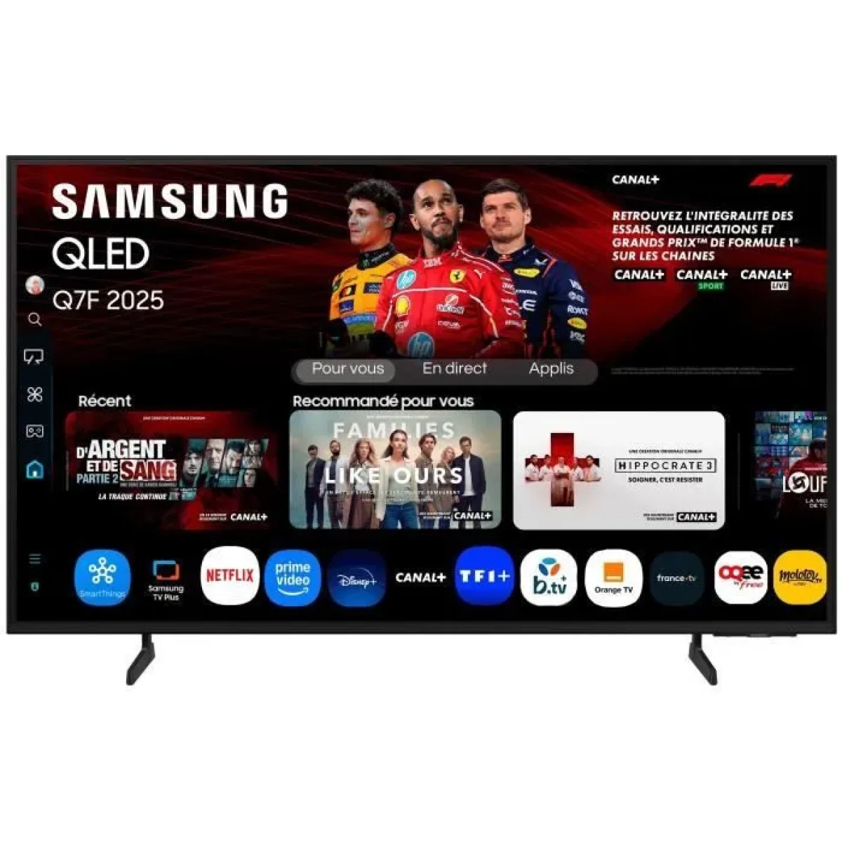 TELEVISEUR SAMSUNG 75" QLED QE75Q7FAAUXLY