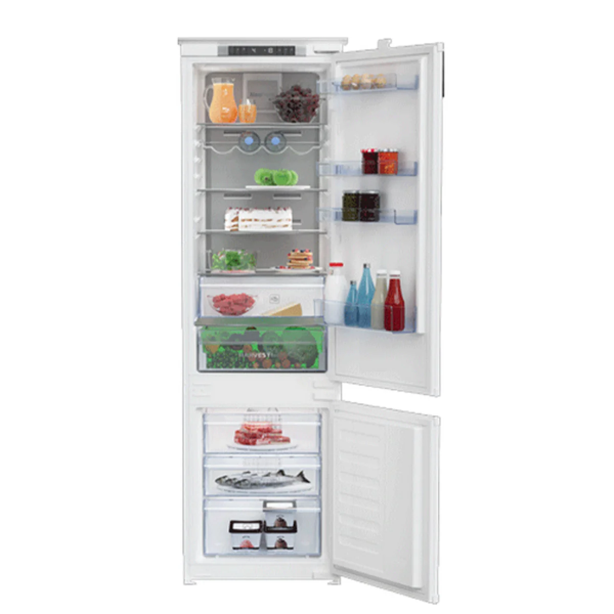 REFRIGERATEUR COMBINE ENCASTRABLE 306LITRES F BEKO  BCNA306E3SN