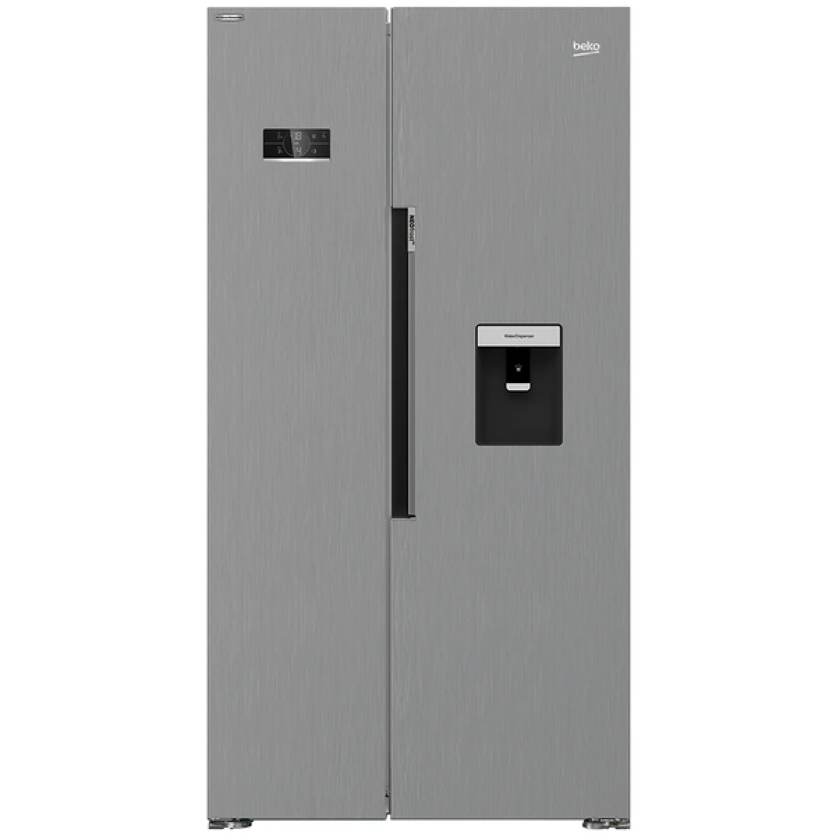 REFRIGERATEUR BEKO 600LITRES SIDE BY SIDE AVEC FONTAINE 90CM LORGE INOX GN156320XP