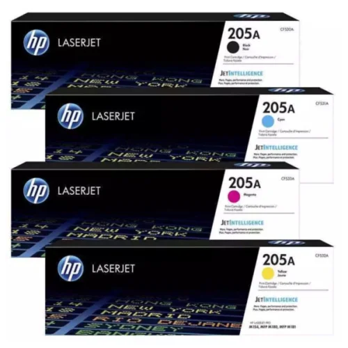  CARTOUCHE TONER HP 205A NOIR /BLEU/JAUNE/ROUGE ORIGNAL