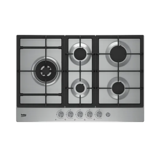 PLAQUE DE CUISSON BEKO ENCASTRABLE 5FEUX 90X60 A GAZ INOX HIAL75235SX 
