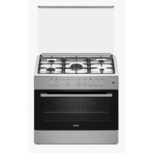 CUISINIERE HAIER 5FEUX 90X60 GRIS NOIR HCR6050EGS