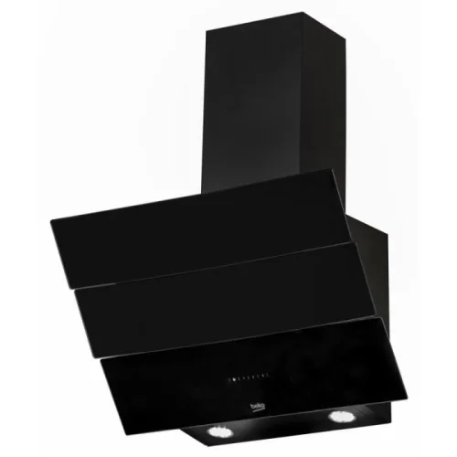 HOTTE DE CUISINE BEKO ASPIRANT DECORANT 60X60 NOIR INCLINE HCA62640BE