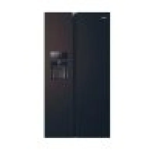 REFRIGERATEUR HAIER SIDE BY SIDE 2PORTES DIST GLACON NOIR HSR3918FIPB