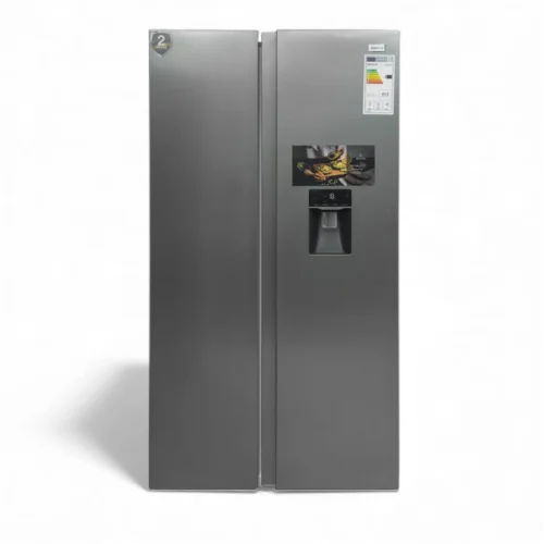 REFRIGERATEUR ELACTRON SIDE BY SIDE 2PORTES AVEC DISTRIB EAU SILVER  EL-48SBSID