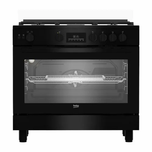  CUISINIERE BEKO 5FEUX 90X60 NOIR BGGR11225GB 