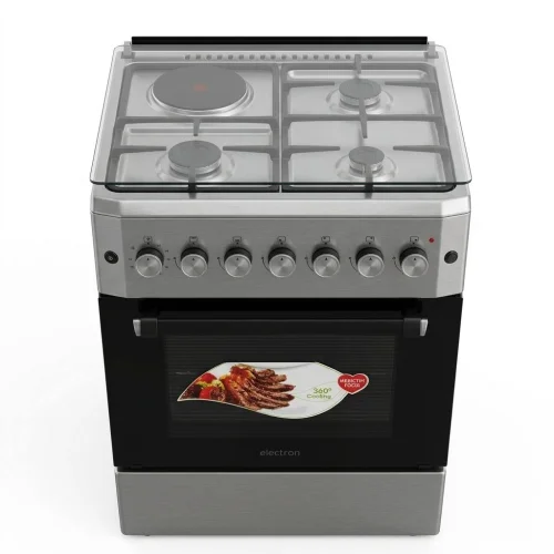 CUISINIERE ELACTRON 4FEUX 60X60 4FEUX A GAZ 1FEUX ELECTRIQUE EL6031