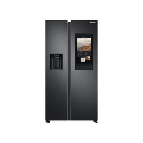 REFRIGERATEUR SAMSUNG SIDE BY SIDE FAMILY 2PORTES AVEC DIST, GLACON ET ECRAN NOIR RS6HA889181