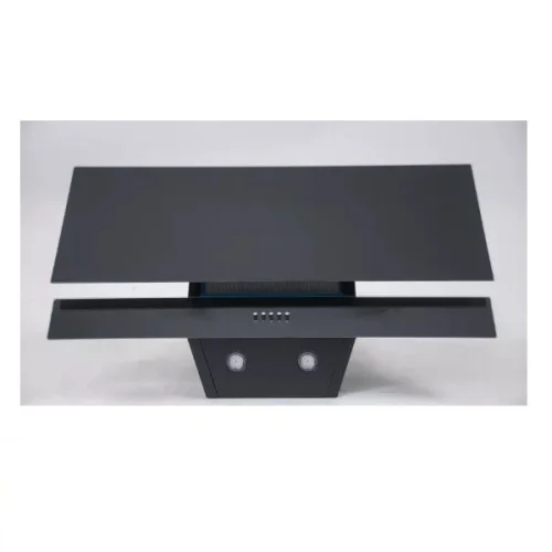 HOTTE DE CUISINE ELACTRON 60X60 NOIR MIRROIR 110W ELC60 ELB35