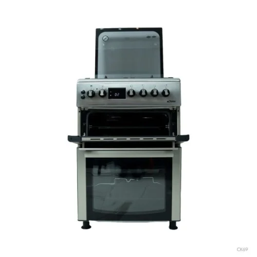 CUISINIERE ASTECH 4FEUX 60X60 4FEUX GAZ 2FOUR ELACTRIQUE ET GAZ CK69DDGZ-ELF