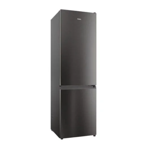 REFRIGERATEUR HAIER COMBINE 3TIROIRS 35OLITRES NOIR GRIS NOS FROST HRF390BS
