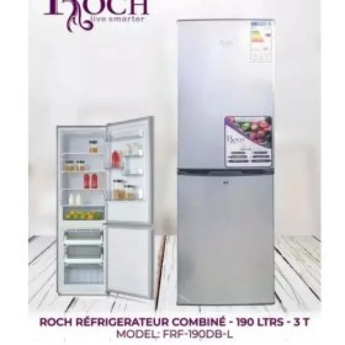 REFRIGERATEUR ROCH COMBINE 3TIROIRS 190LITRES RFR190DBL 